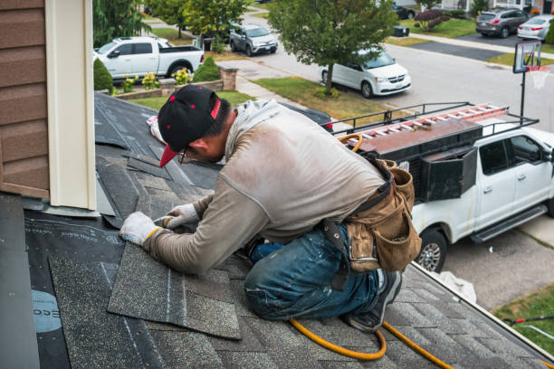 Professional Flat Roof Repair technician working in Rice, VA